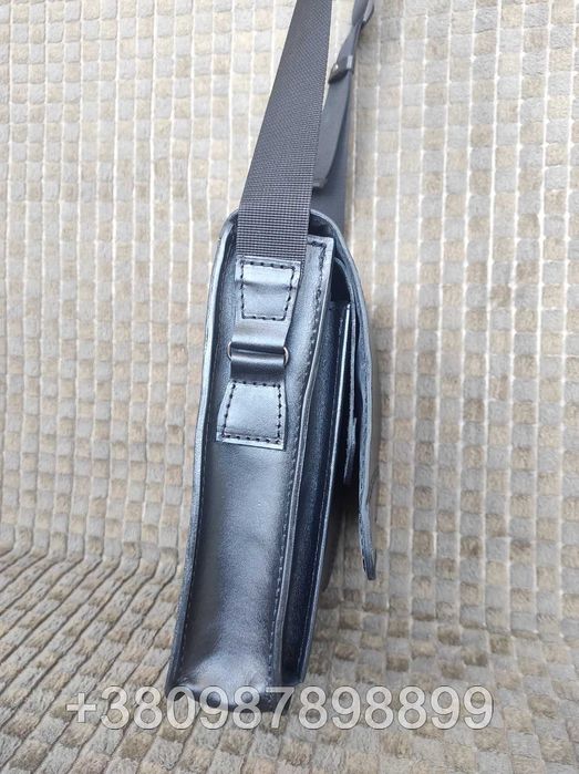 Чоловіча шкіряна сумка через плече сумка кобура для носіння зброї