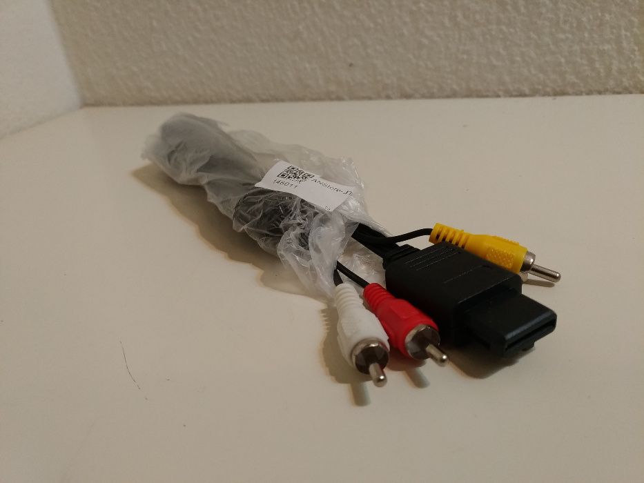 Cabo Componente AV 3 RCA p/ Nintendo 64 GC SuperN