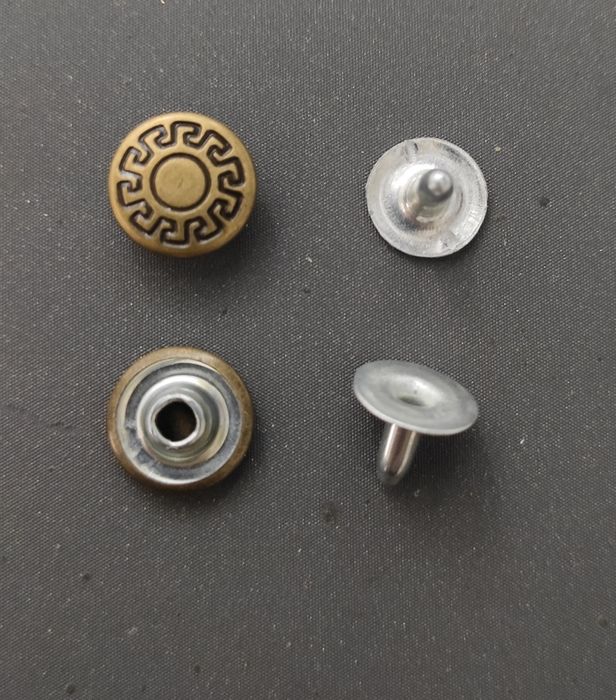 Заклепки (холітени) діаметром 12 мм і 9 мм для джинсів, сумок, одягу.