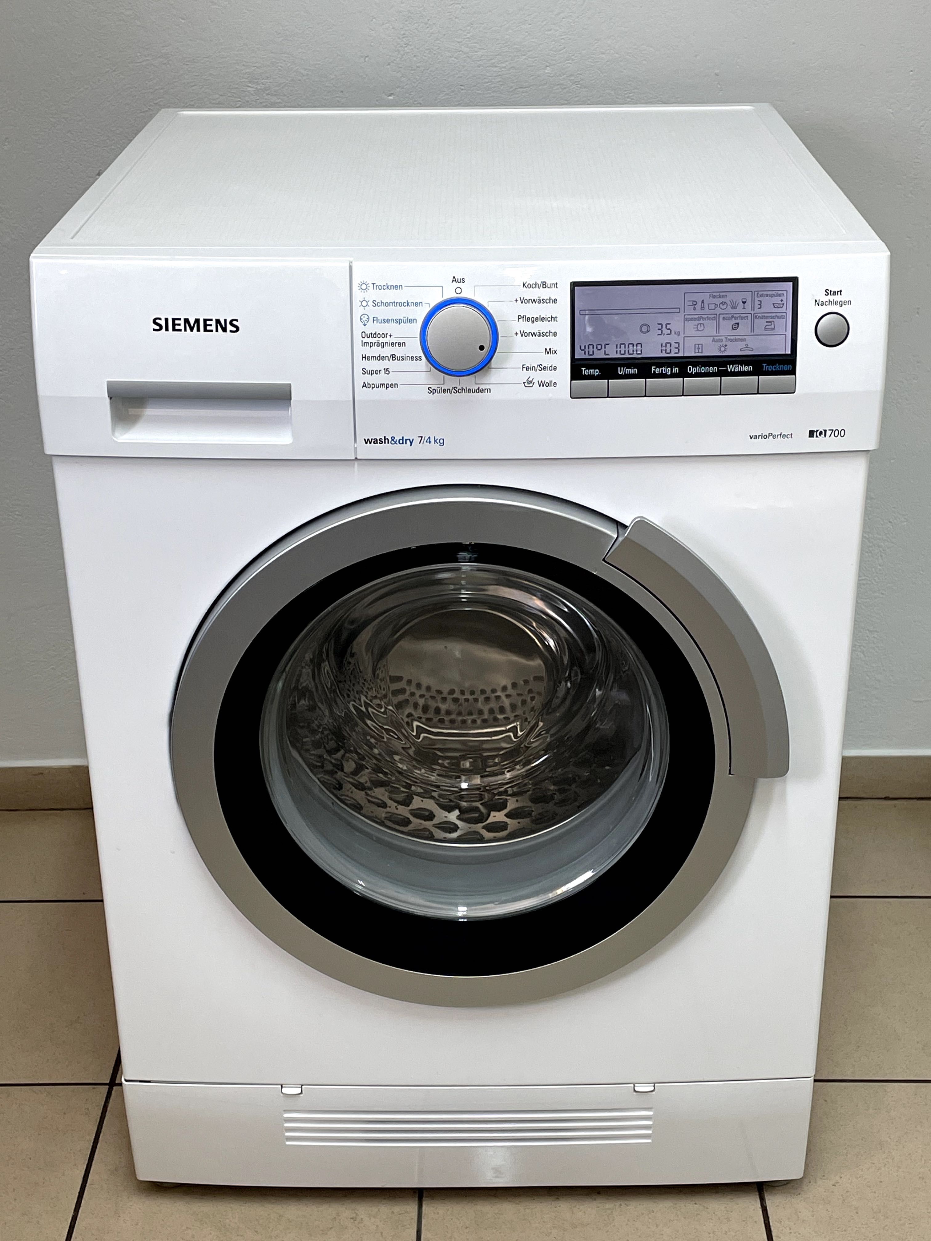 Pralko-Suszarka Siemens iQ700 wash&dry 7/4kg GW