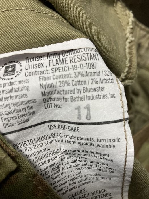 Вживані вогнестійкі штани армії США Army Combat Uniform FR