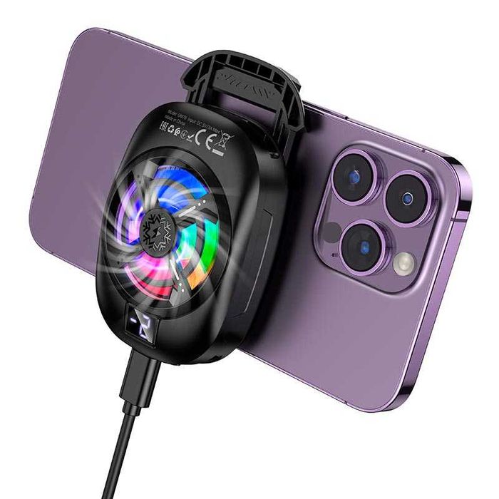 Кулер для охлаждения телефона LED подсветка, 3 скорости HOCO GM76