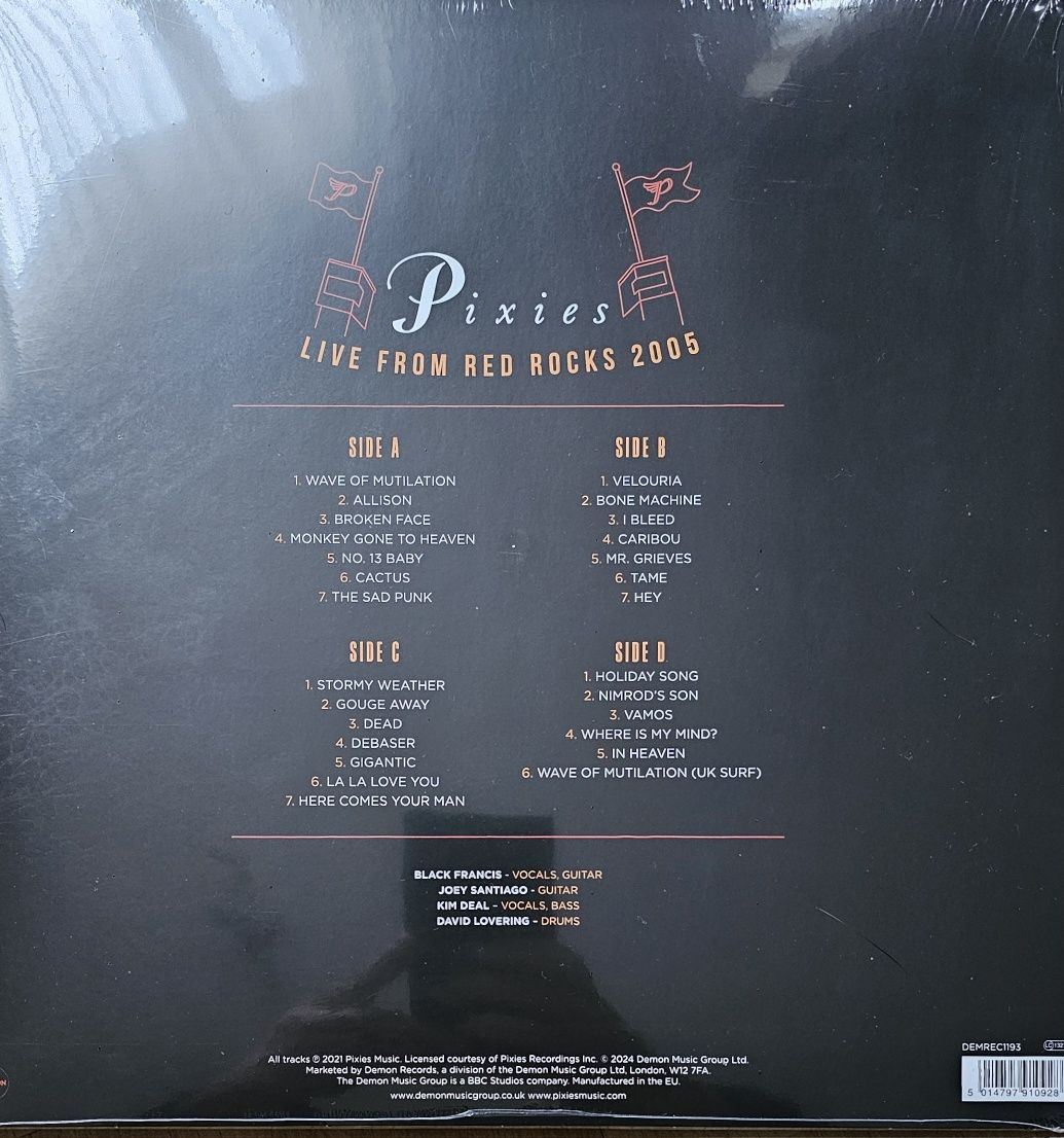 Вініл Pixies "Live from Red Rocks 2005"
Record Store Day Exclusive
2LP
