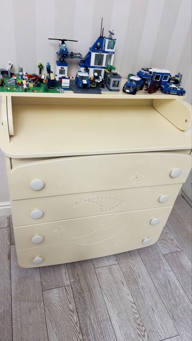 Комод - пеленатор Верес (90 см) Місяць зі стразами