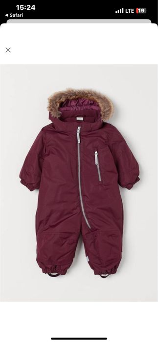 Новый зимний термо комбинезон h&m, 98-104