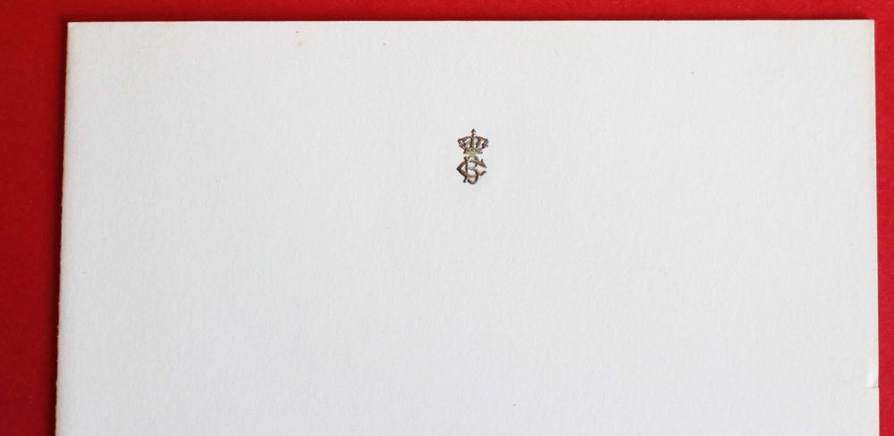 D. Carlos de Bragança, papel de carta timbrado