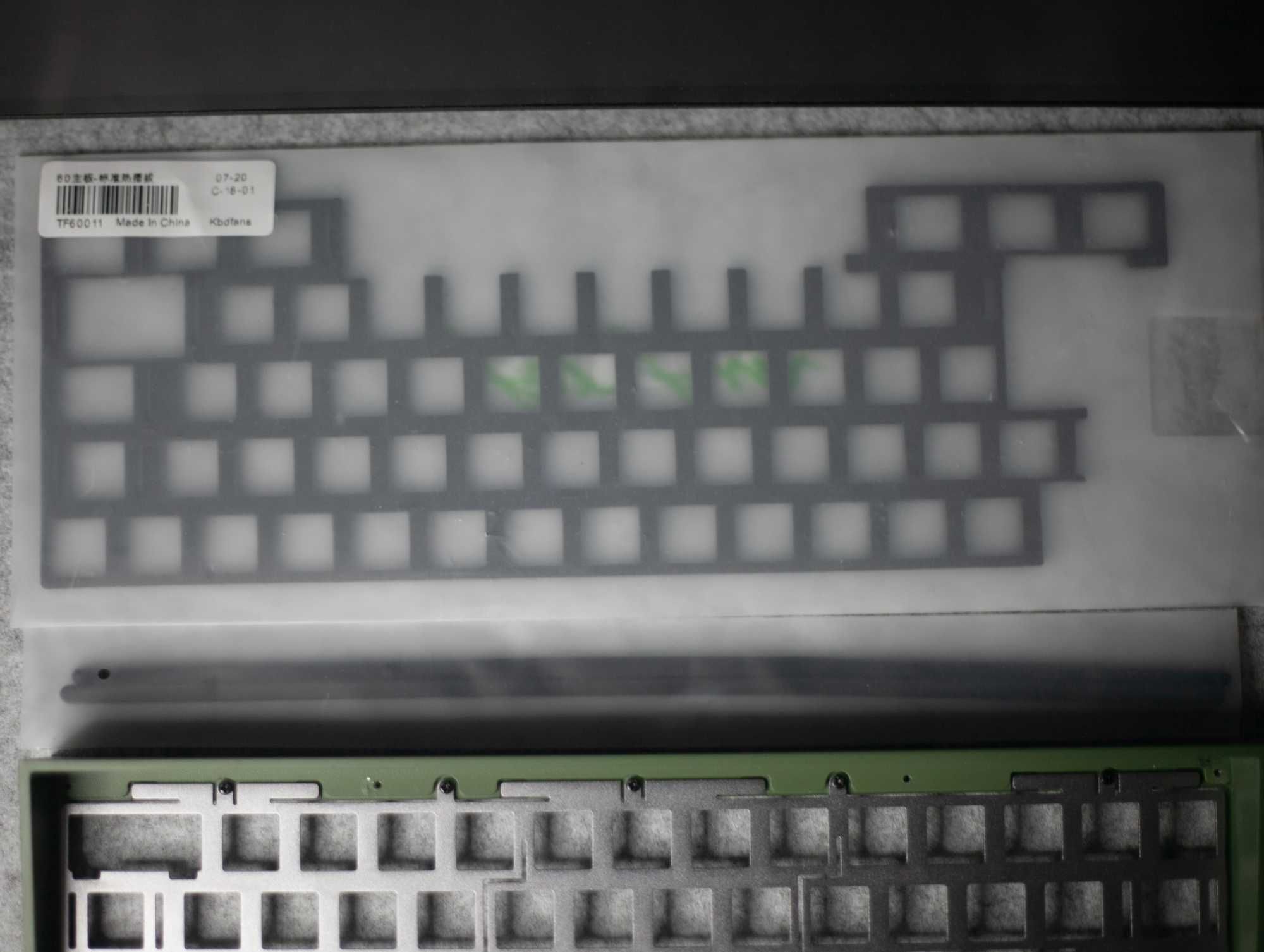 KBDfans TOFU 60 2.0 case E-Coat. Forest