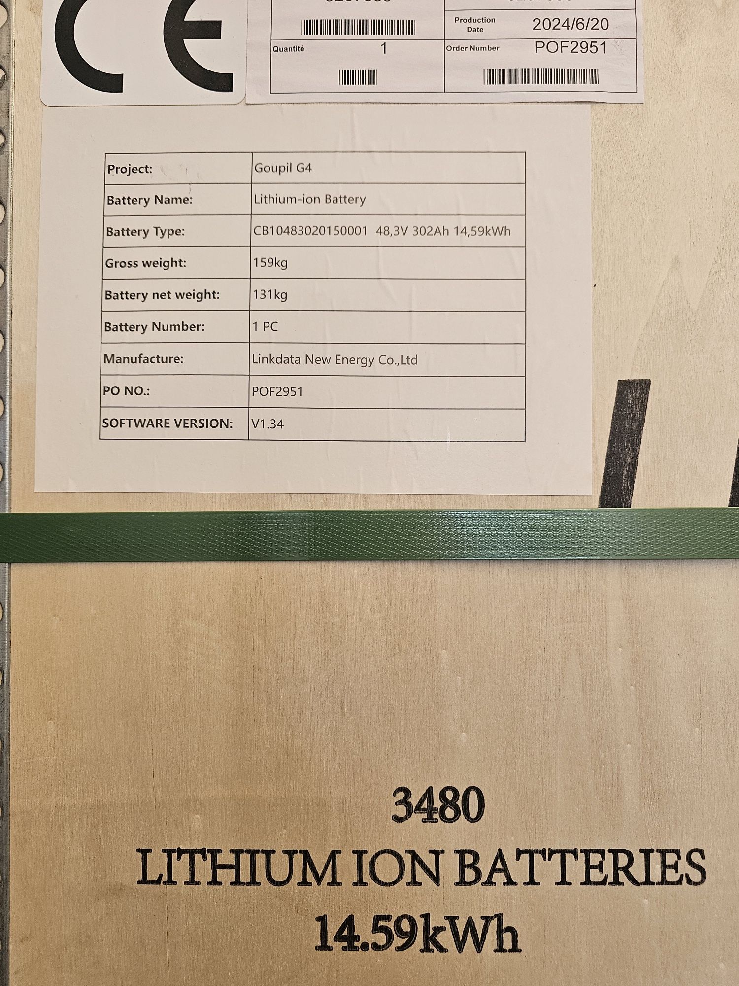 Magazyn energi 15kwh 48v  302ah lifepo4 lfp fotowoltaika bank energi b