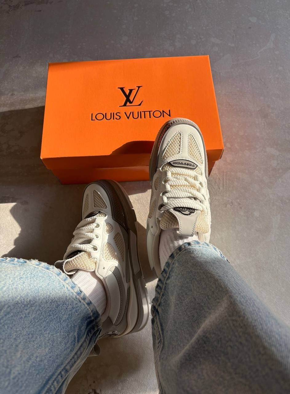 36-45 Louis Vuitton Skate Sneaker White Grey