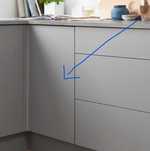 Panel maskujący Castorama GoodHome Balsamita 96 x 36 cm szary mat