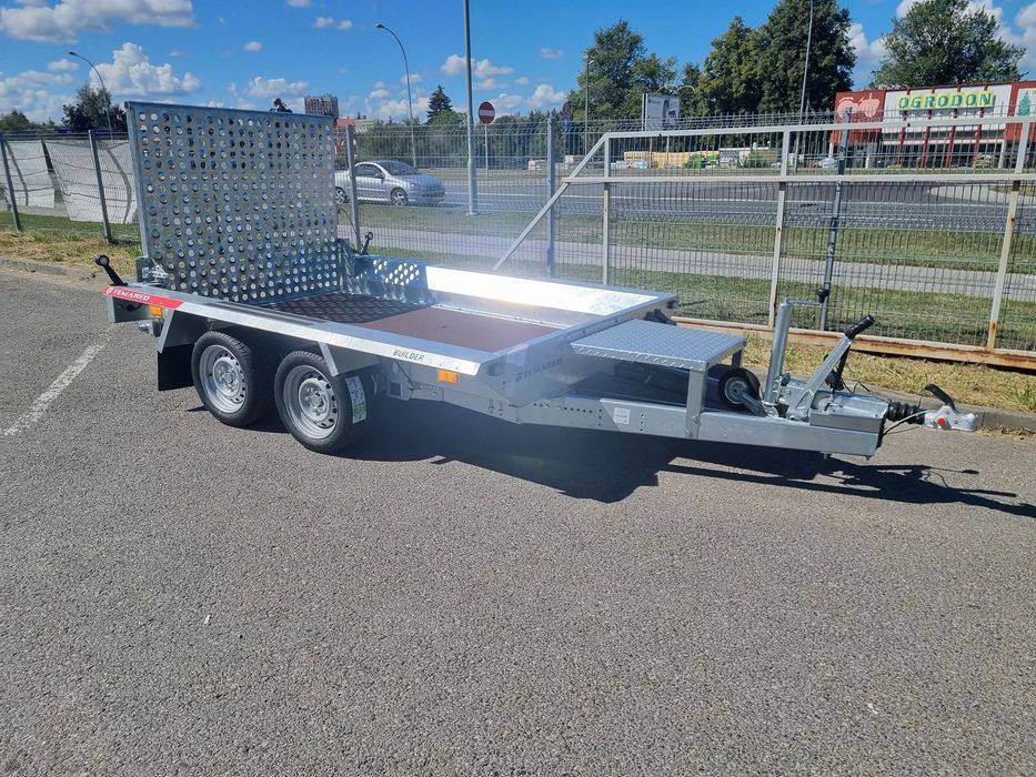 TEMARED BUILDER 3 3015 2.7T  przyczepa pod minikoparkę laweta 2 osiowa 300x150 cm DMC: 2700 KG HIT