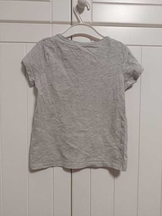 Szara koszulka T-shirt Primark r. 110 (4-5 lat) "Shine Sparkle Smile"