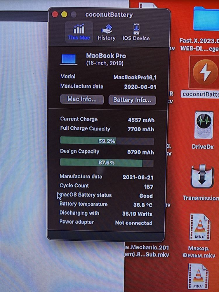 Топкейс macbook pro 16 a2141 Silver Spece Grey