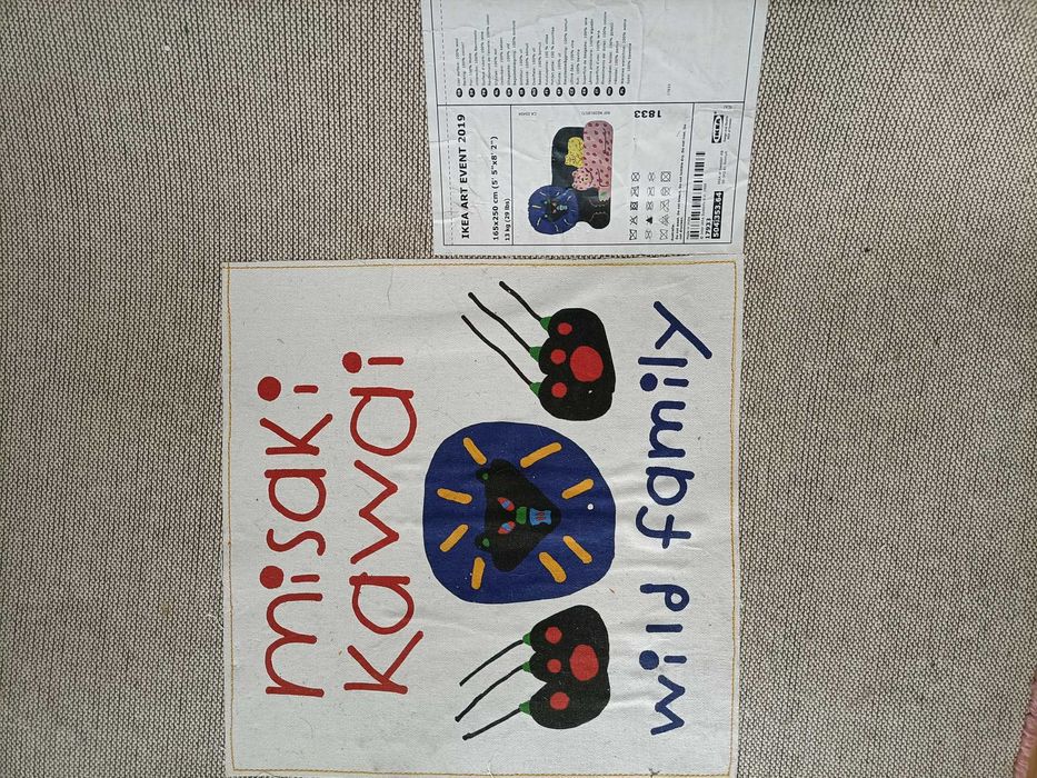 Tapete artesanal wild family Misaki kawai