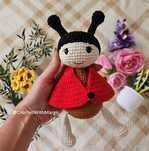 Joaninha brinquedo em croché