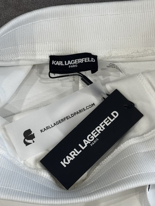Білі спортивні штани брюки джогери Карл Лагерфельд Karl Lagerfeld