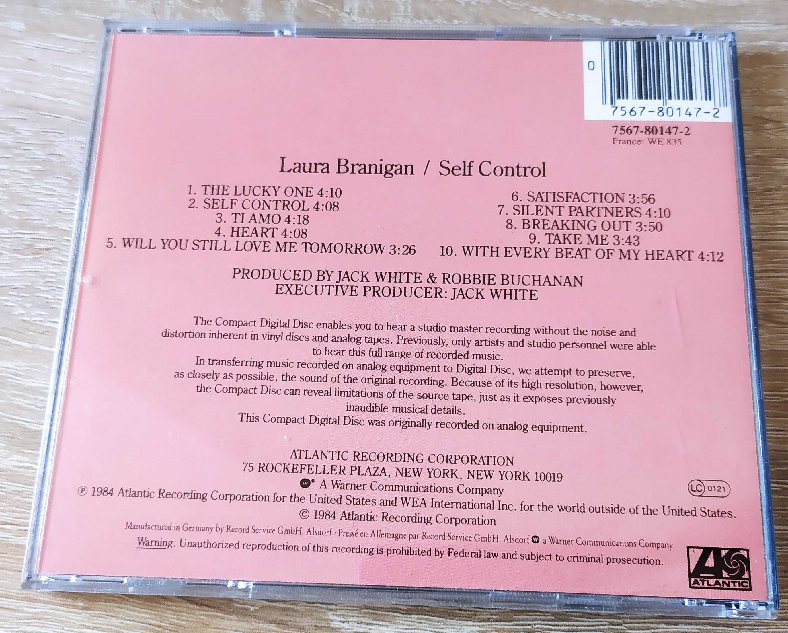 Laura Branigan CD album Self Control