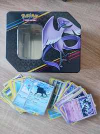 Karty pokemon 250 sztuk TCG + puszka Tin Articuno