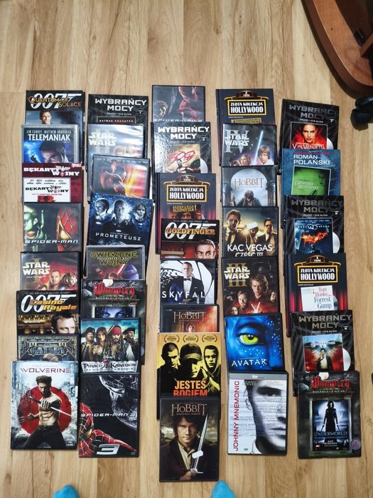 127 filmów DVD kolekcja. Wszystkie tłumaczone na Polski.