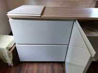Meble kuchenne IKEA Method z beżowymi frontami Voxtorp