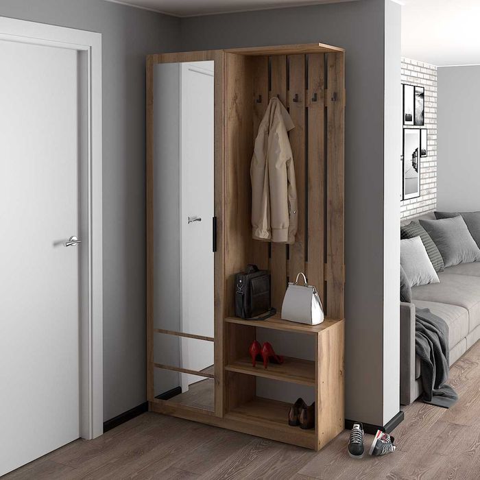 Шафа Білий 1100 "Тоні". Передпокій у коридор.Меблі для дому.