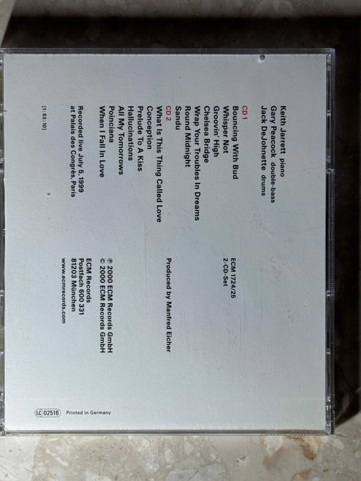 Keith Jarrett: Whisper Not - Live In Paris 1999 (CD)