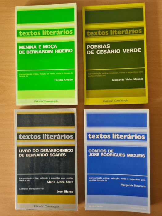 Coleção Textos Literários: Menina e Moça, Livro do Desassossego, etc.