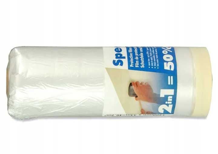Folia z taśmą Speedy Mask ANTYCHLAP 55cm x 20m