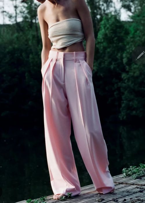 Spodnie Zara xl 42 zw collection culotte kuloty szwedy high materiałow