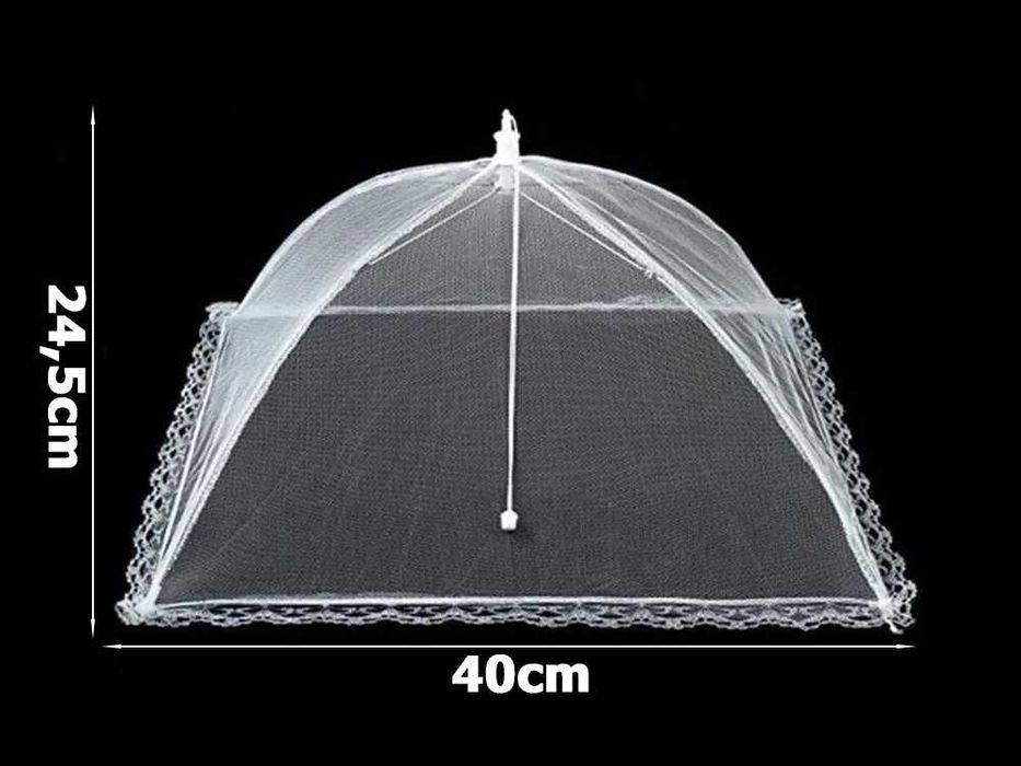 MOSKITIERA Osłona Siatka OCHRONNA na Żywność OWOCE przed OWADAMI 40 cm