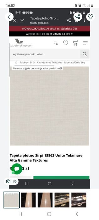 Tapeta płótno Sirpi 15862 Unito Telamare Alta Gamma Textures