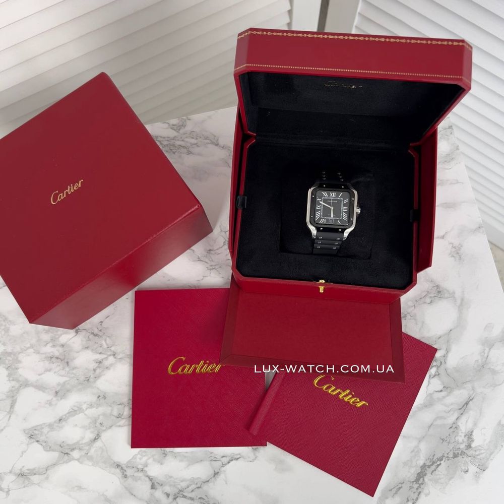 Крутые мужские часы Cartier Santos