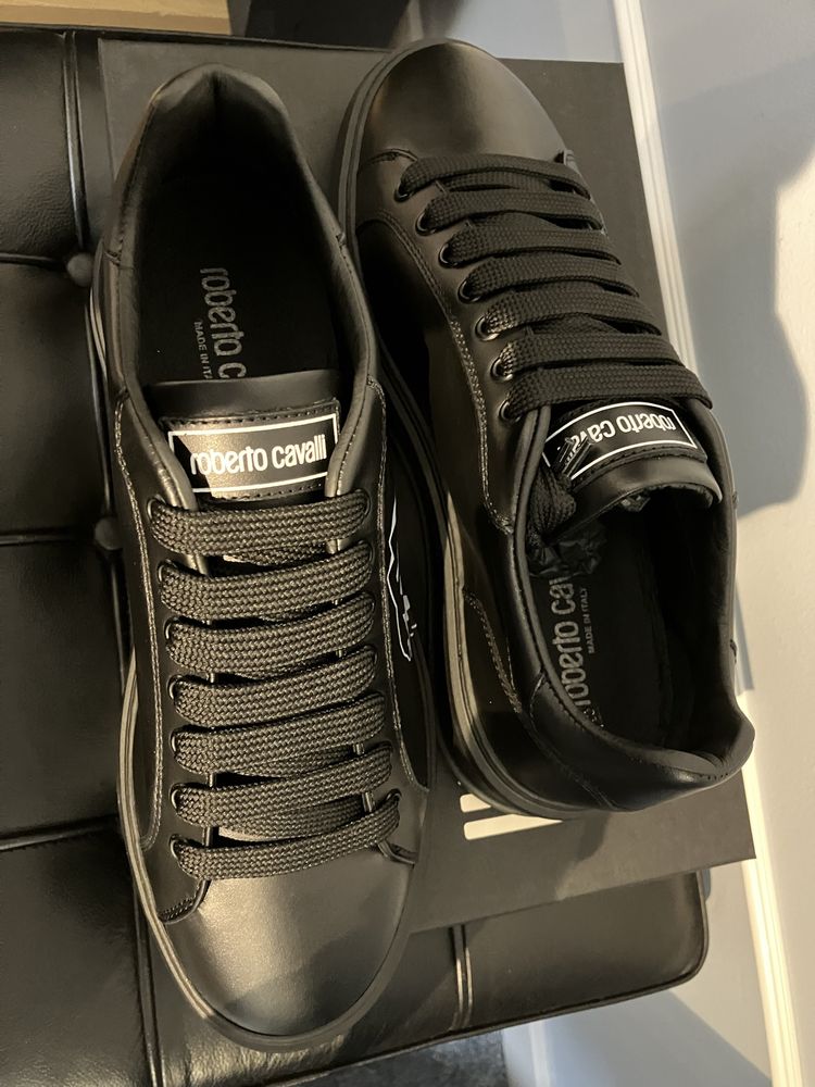 Roberto Cavalli markowe włoskie sneakersy buty efektene Nowe roz.41