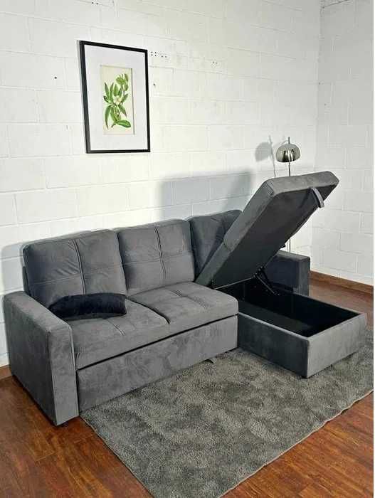 -SALDOS SOFAS CAMA NOVOS COM BAU levamos na sua casa paga na entrega