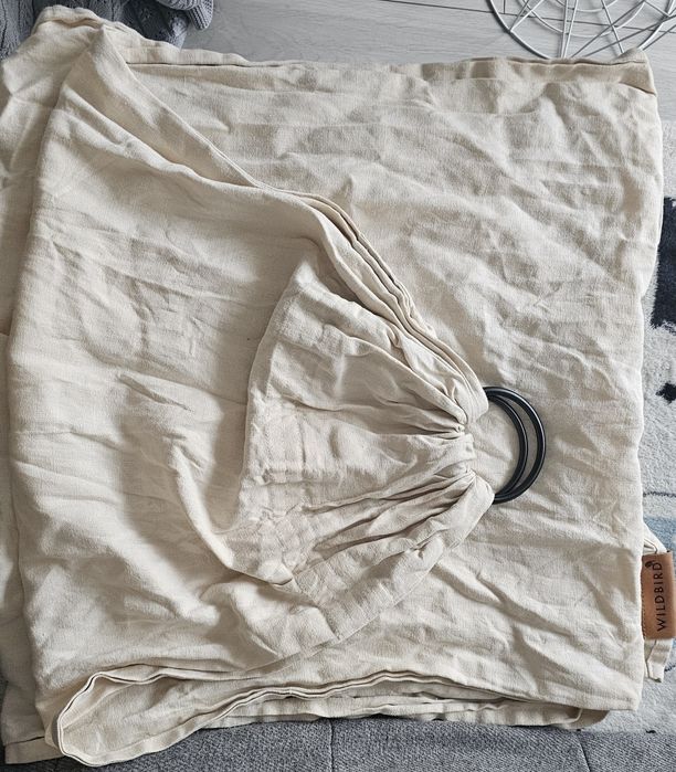 Lniana chusta kółkowa Wildbird