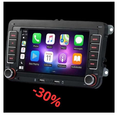 CARPLAY  Radio samochodowe dla Volkswagen Golf 5 6 Passat B6 B7  Skoda