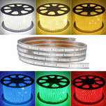 Taśma LED RGB+W 100M 5050 IP67 silikon 230V sterowanie pilotem