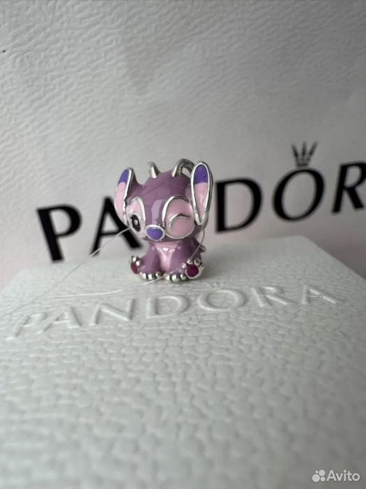 Conta  Anjo Lilo& Stitch  Disney prata