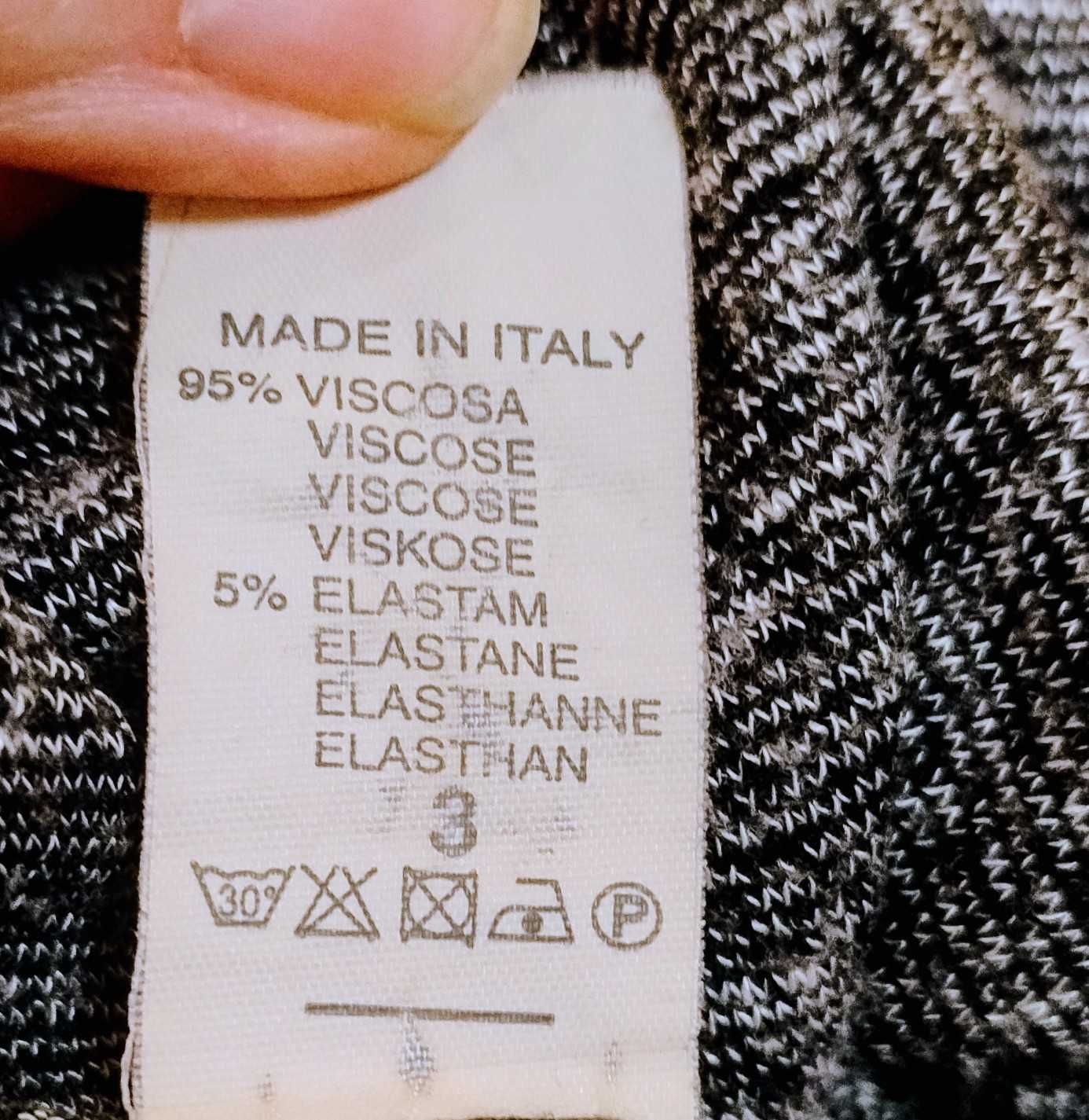 Krótka luźna sukienka, tunika 95% wiskoza, Made in Italy