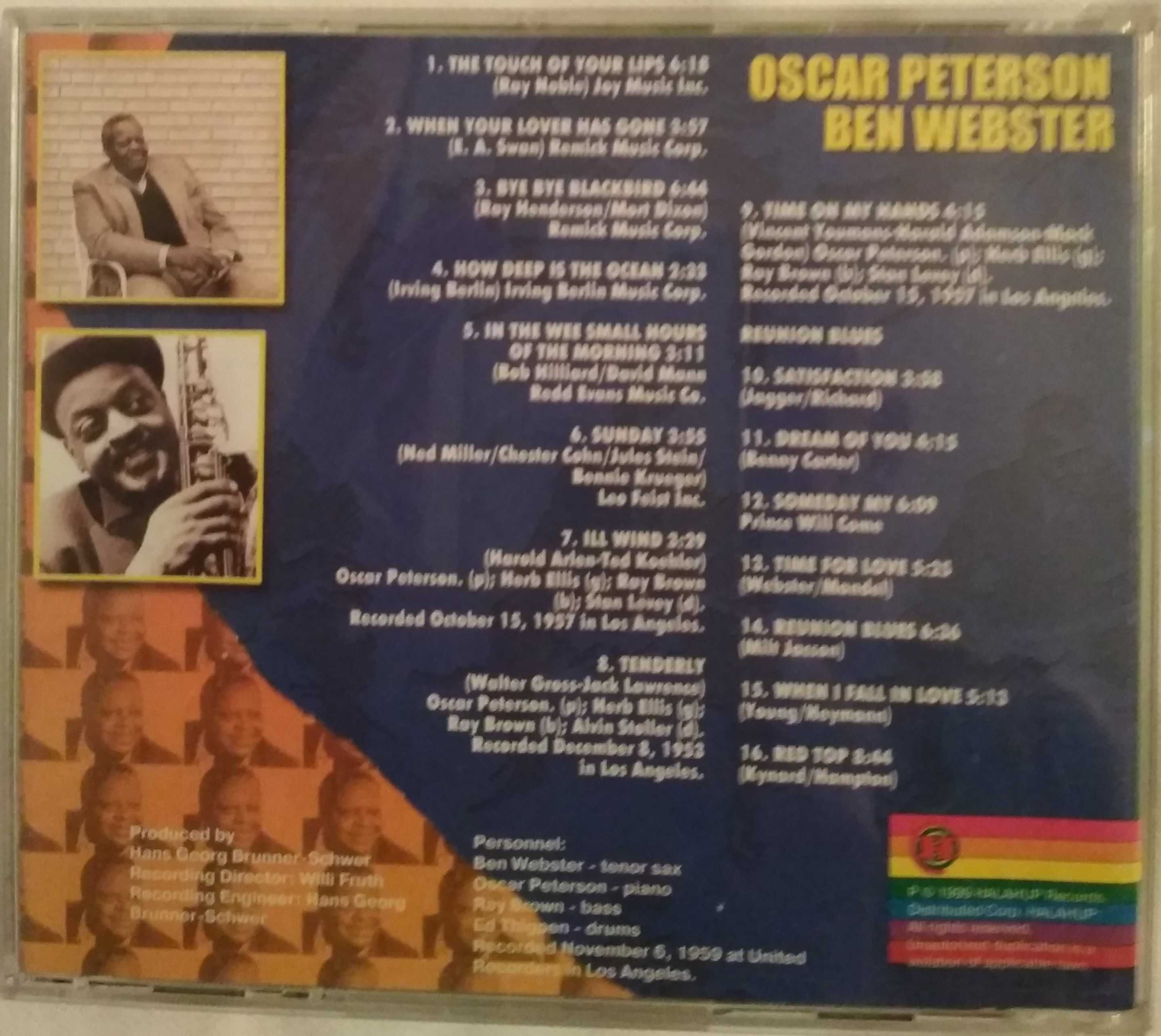 CD 2in1 Oscar Peterson Ben Webster