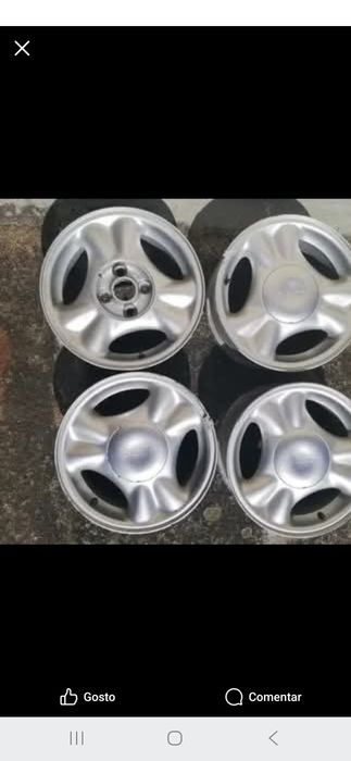 4 Jantes em Alumínio, para Seat/VW em bom estado