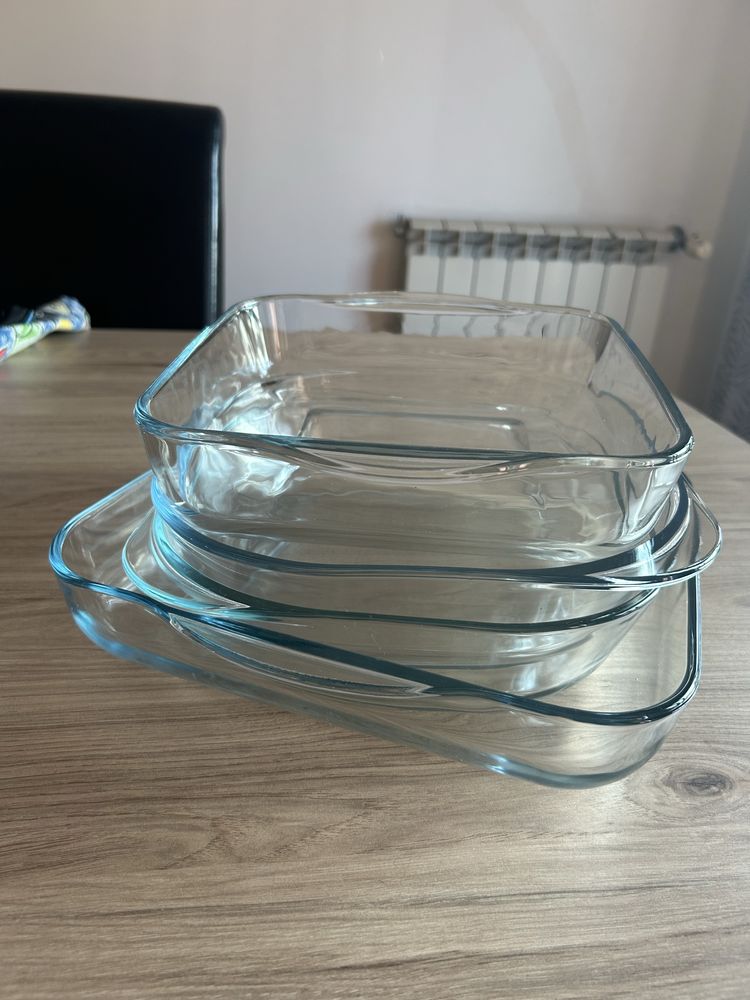 4 pirex de vidro