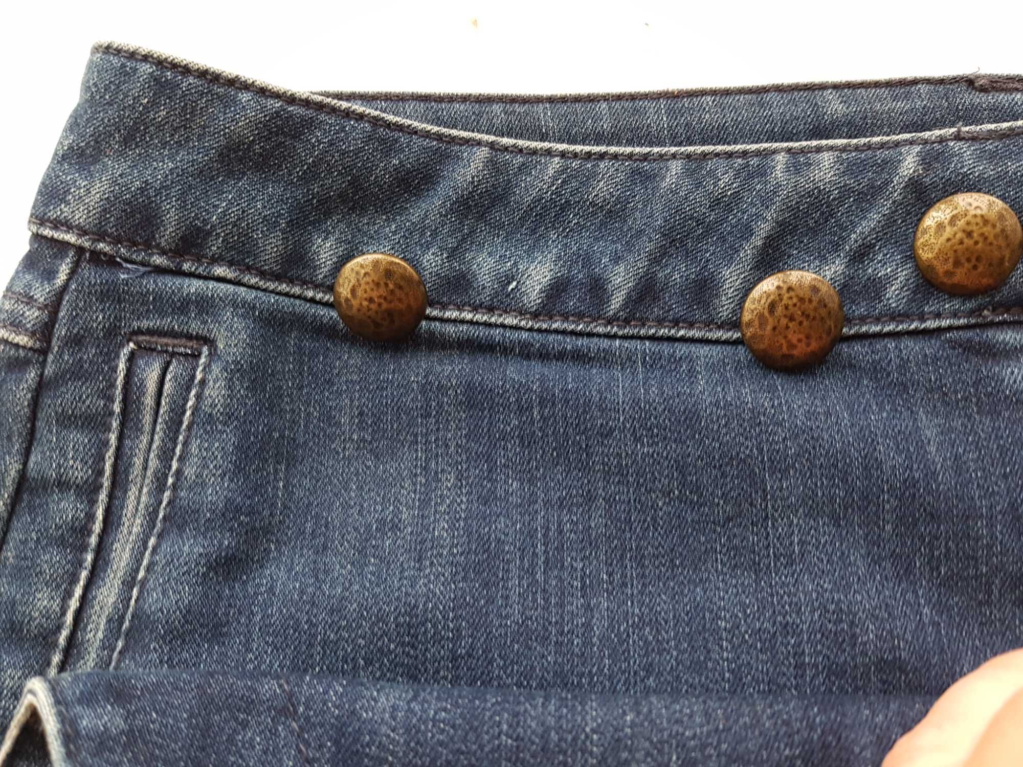 оригинальная джинсовая мини юбка Mango