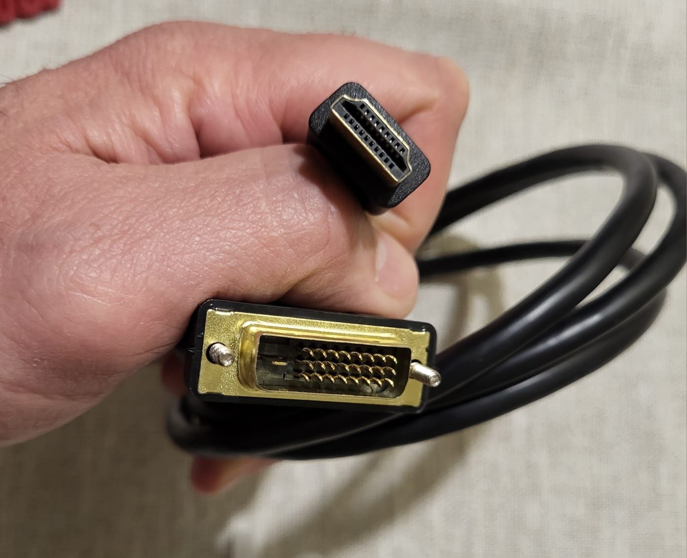 Кабель перехідник з DVІ-D на HDMI для підключення
монитора новий