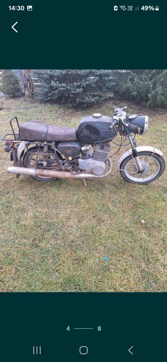 Sprzedam MZ TS 250 rok pr. 1975