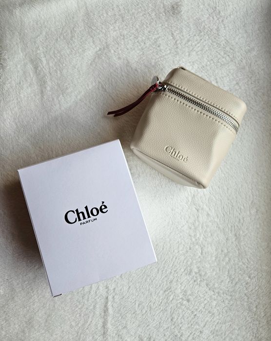 Kosmetyczka minitorebka Chloe beżowa unikat