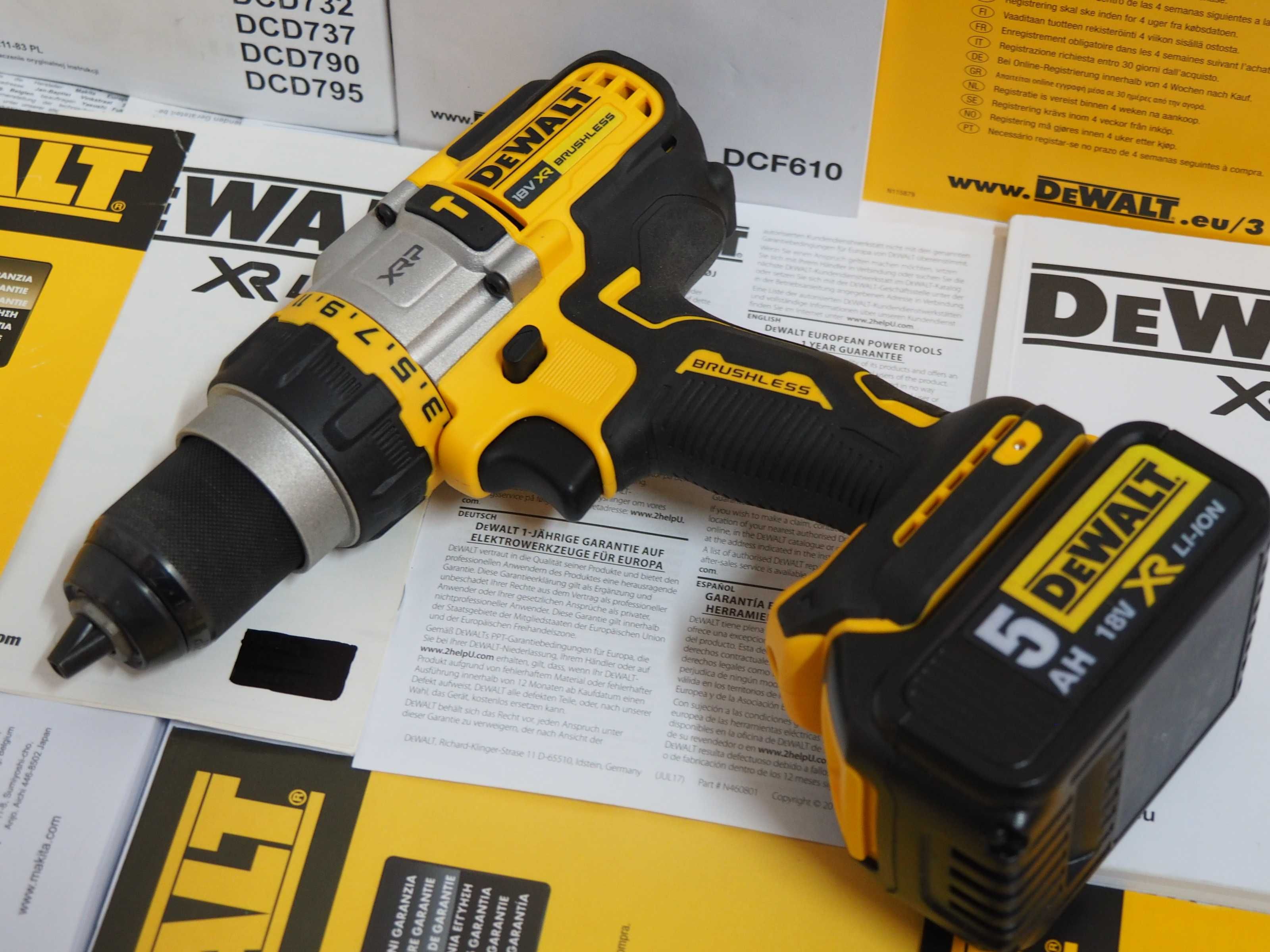 DEWALT DCD 999 wkretarka udarowa Mocy 126Nm +bateria 18v 5Ah