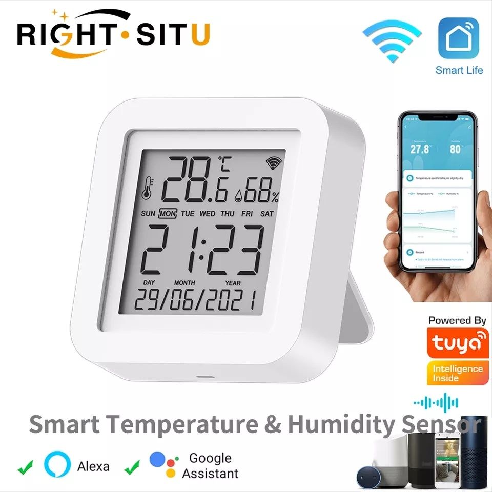 Термометр - гігрометр Tuya, Smart life, WIFI