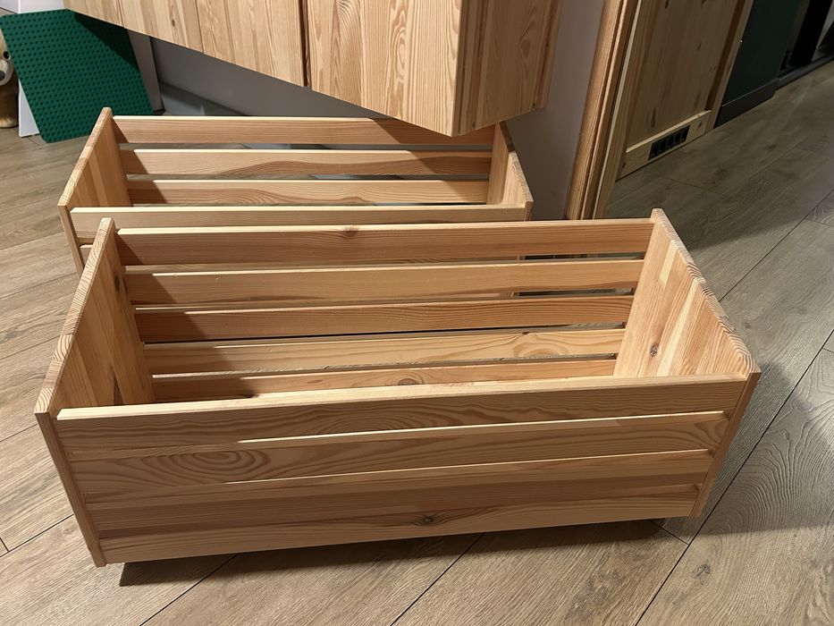 Ivar, 2 pojemniki z kółkami, sosna, Ikea