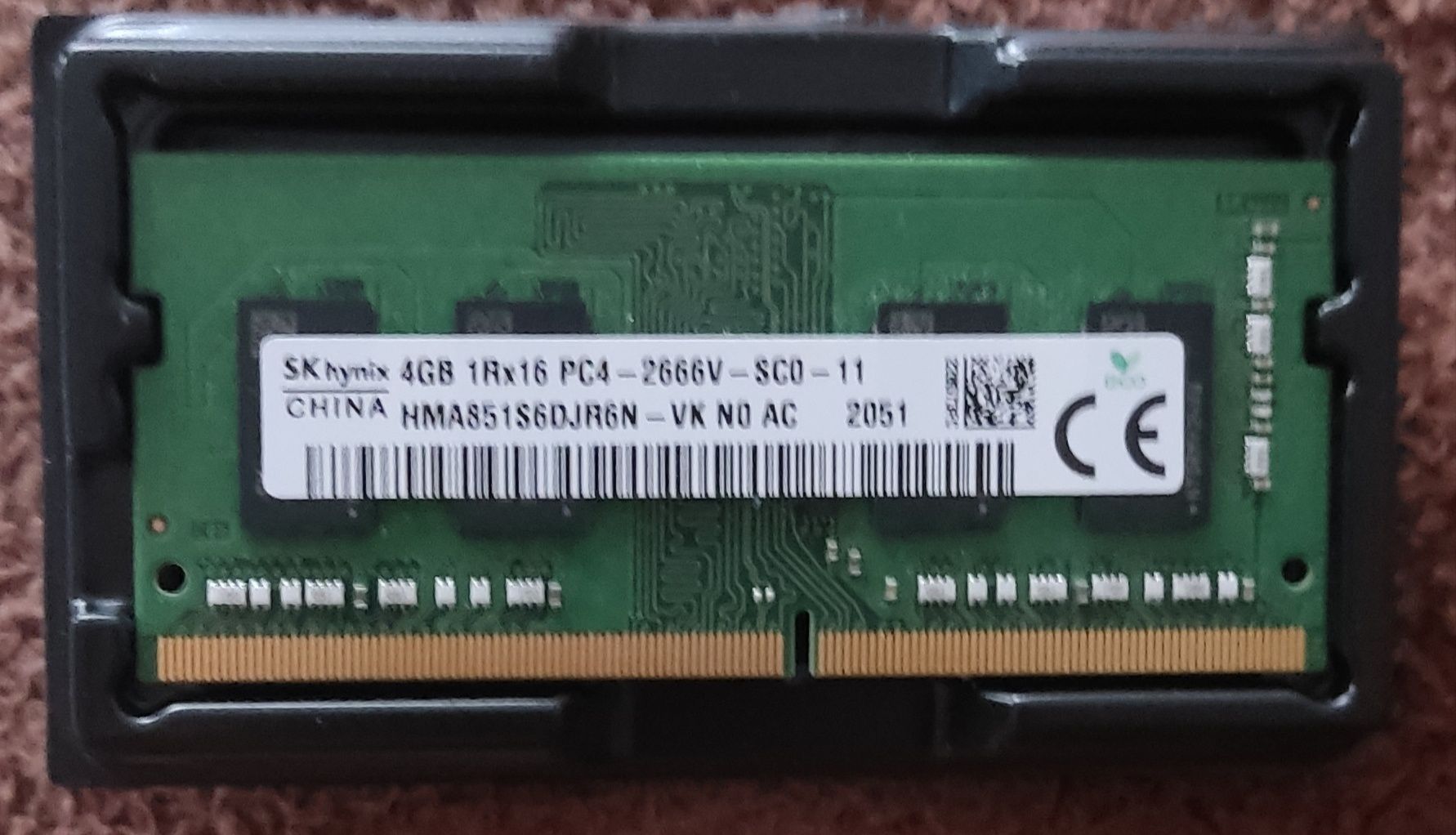 Оперативна пам'ять SO-DIMM Hynix ddr 4, 4 gb, 2666 MHz